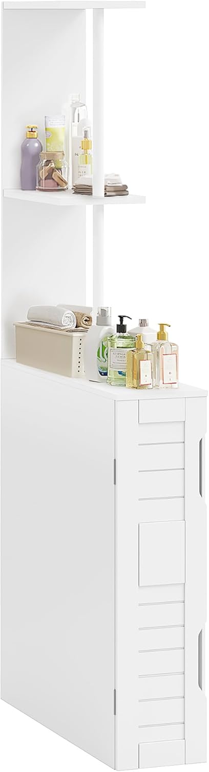 VECELO Slim Bathroom Storage Cabinet with Door - VECELO