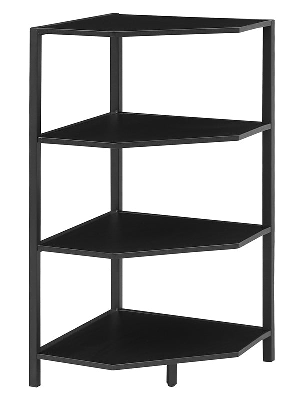 VECELO 31" Tall Corner Shelf/4-Tier Display Shelves with Metal Frame - VECELO