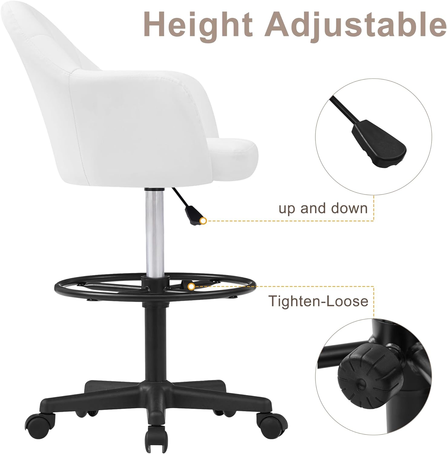 VECELO Home Office Desk Chair - VECELO