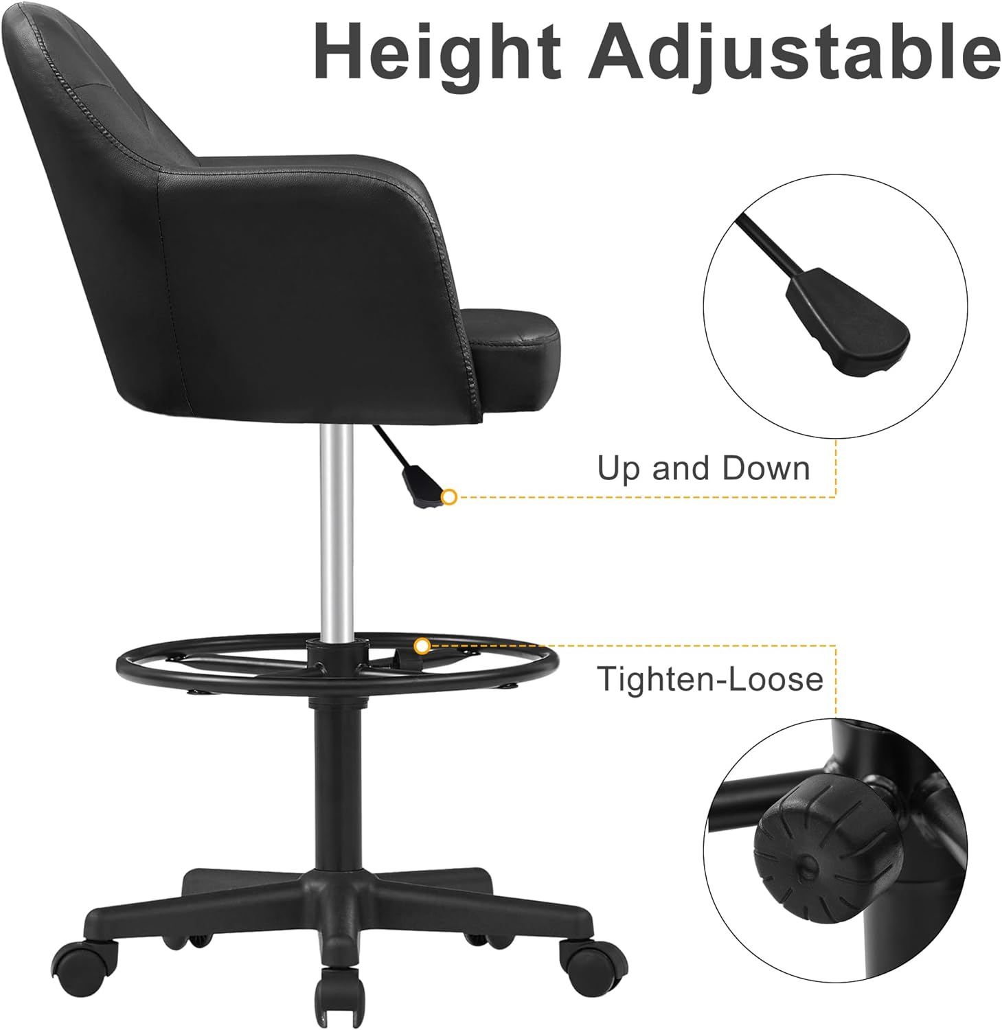 VECELO Home Office Desk Chair - VECELO