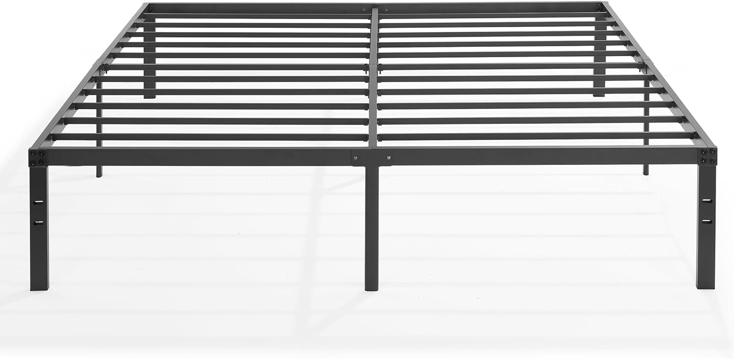 VECELO Metal Platform Bed Frame Heavy Duty Steel Slat, No Box Spring Needed - VECELO