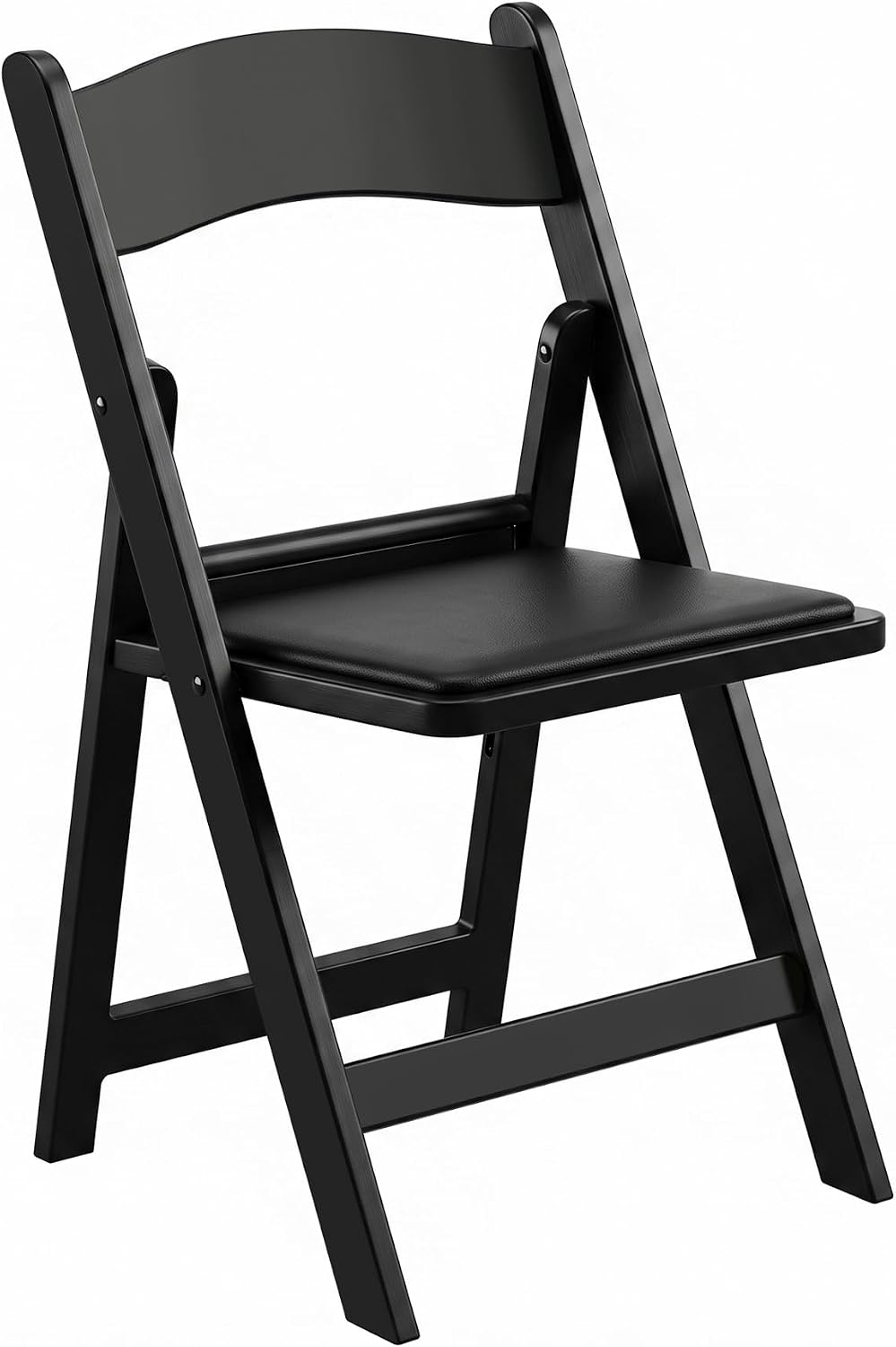 VECELO Folding Chair with Padded Seat Foldable Resin Dining Chairs for Indoor Outdoor Use