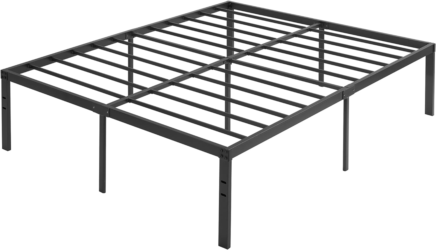 VECELO Metal Platform Bed Frame Heavy Duty Steel Slat, No Box Spring Needed - VECELO