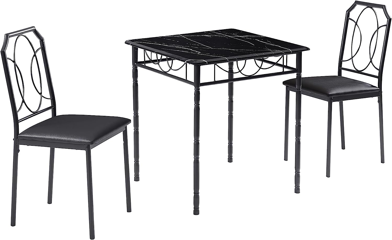 VECELO Modern 5 Pieces Dining Table Set - VECELO