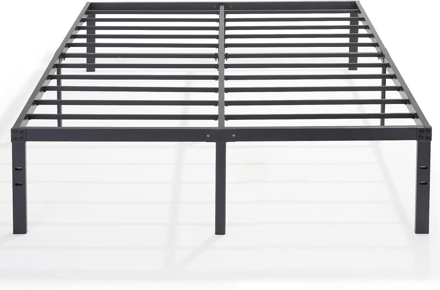 VECELO Metal Platform Bed Frame Heavy Duty Steel Slat, No Box Spring Needed - VECELO