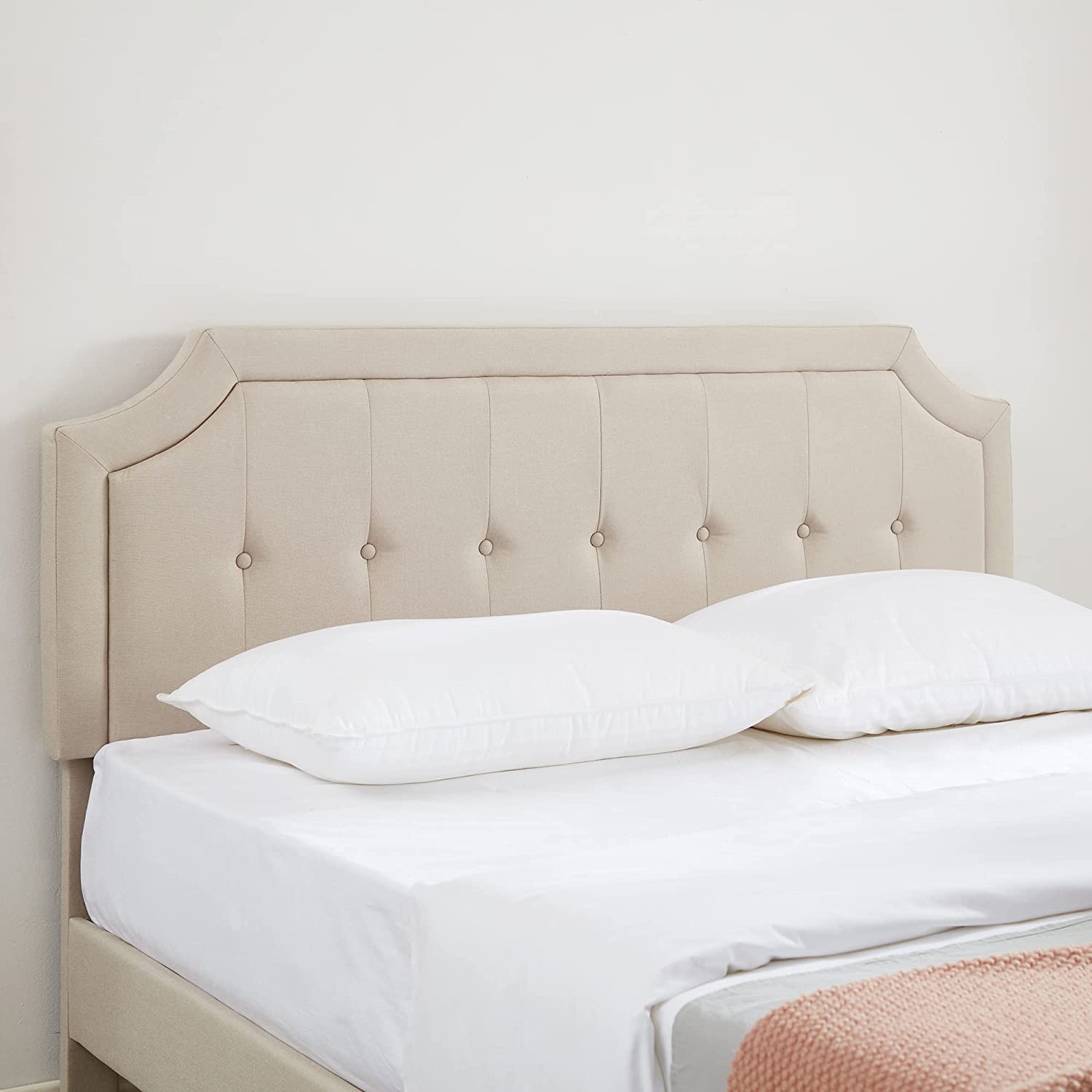 VECELO Premium Upholstered Platform Bed Diamond Stitched Panel Headboard - VECELO
