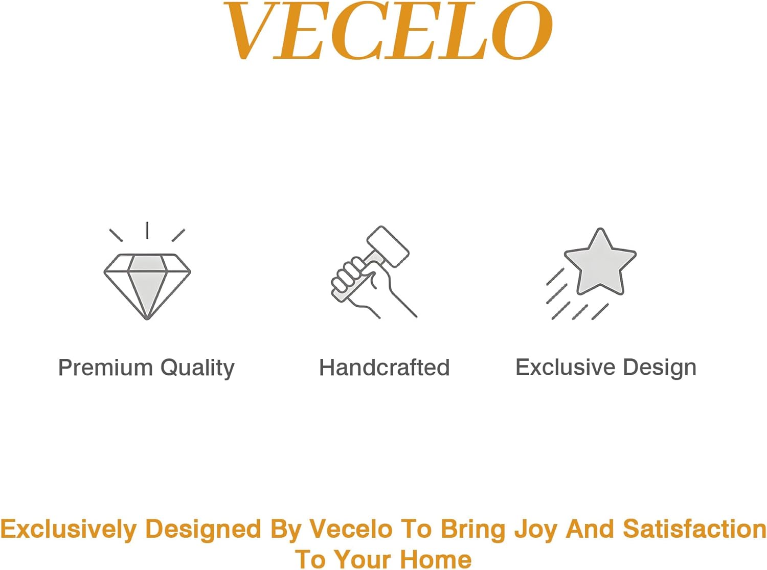 VECELO Modern Side Table, Round Small End Table