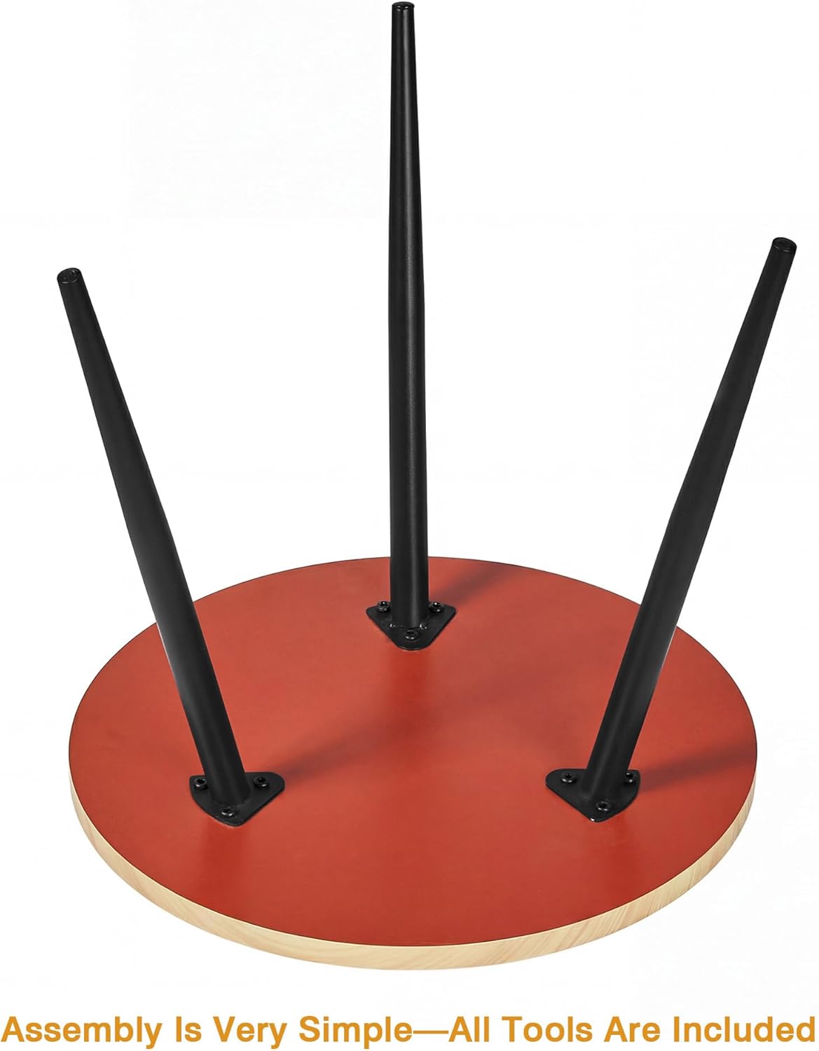 VECELO Modern Side Table, Round Small End Table