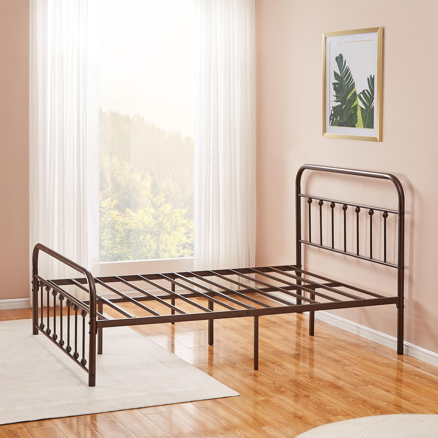 VECELO Metal Platform Bed Frame Mattress Foundation Modern&Simple Style - VECELO