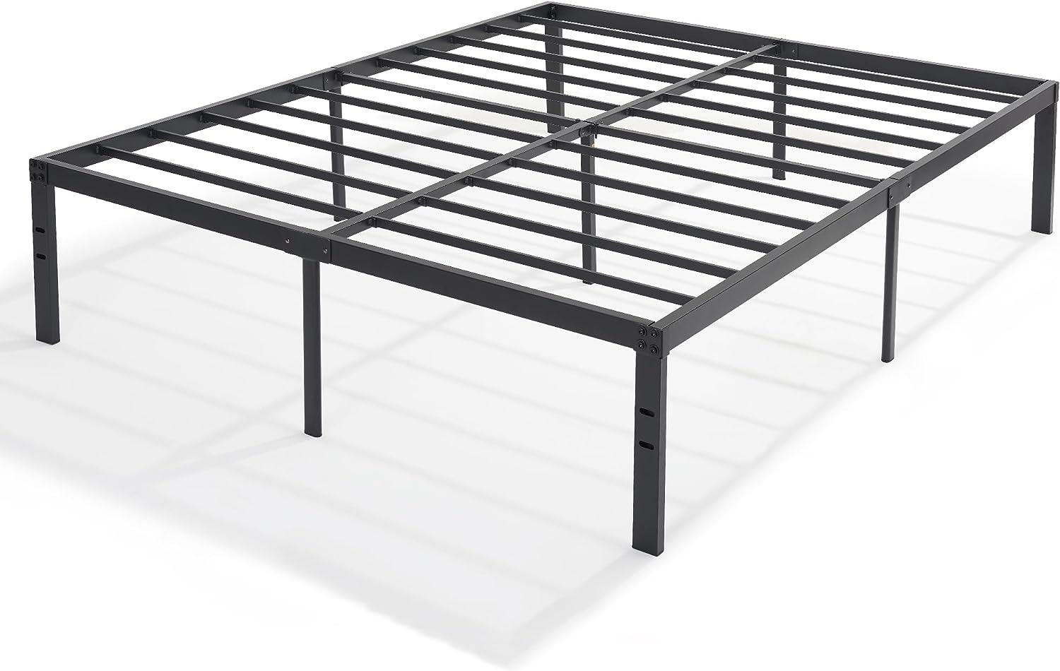 VECELO Metal Platform Bed Frame Heavy Duty Steel Slat, No Box Spring Needed - VECELO