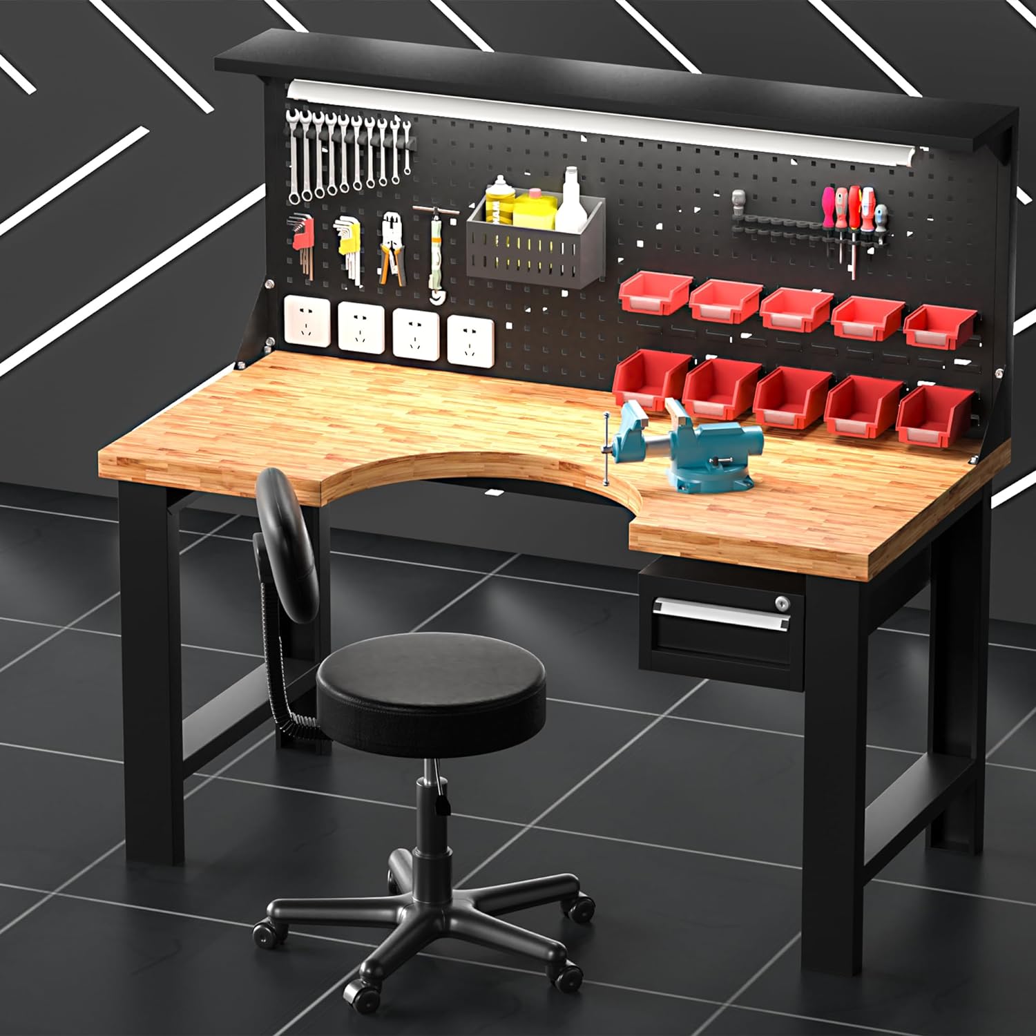 VECELO Home Office Desk Chair with Backrest - VECELO