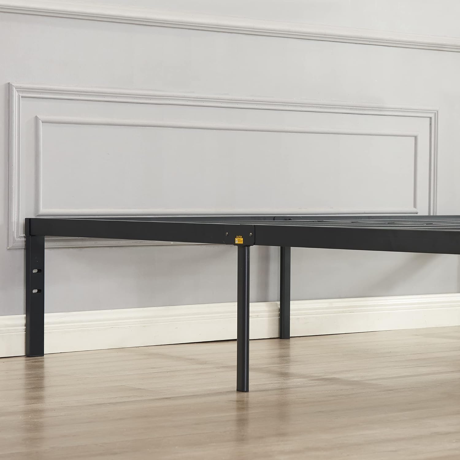VECELO Metal Platform Bed Frame Heavy Duty Steel Slat, No Box Spring Needed - VECELO