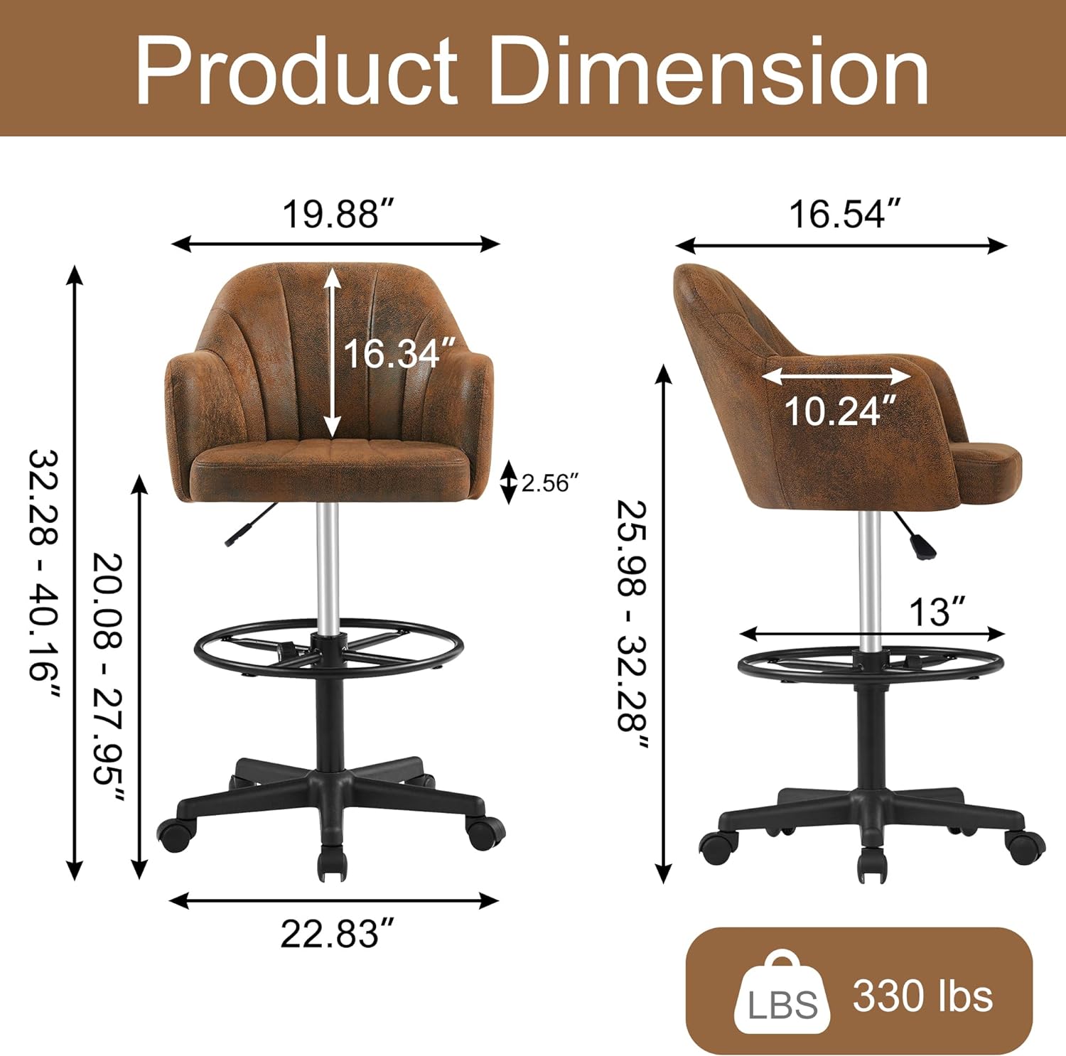 VECELO Home Office Desk Chair - VECELO