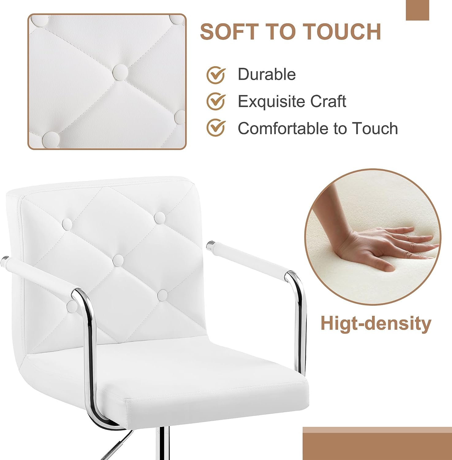 VECELO Mid-Back Home Office Desk Chair - VECELO