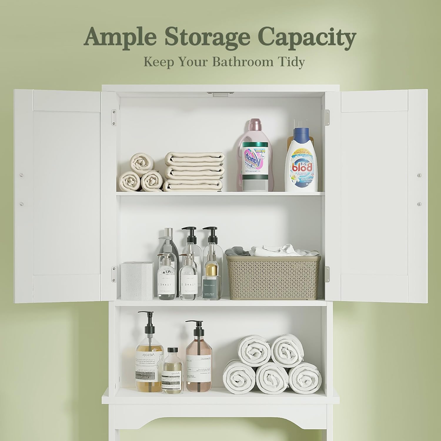 VECELO Over The Toilet Storage Cabinet - VECELO