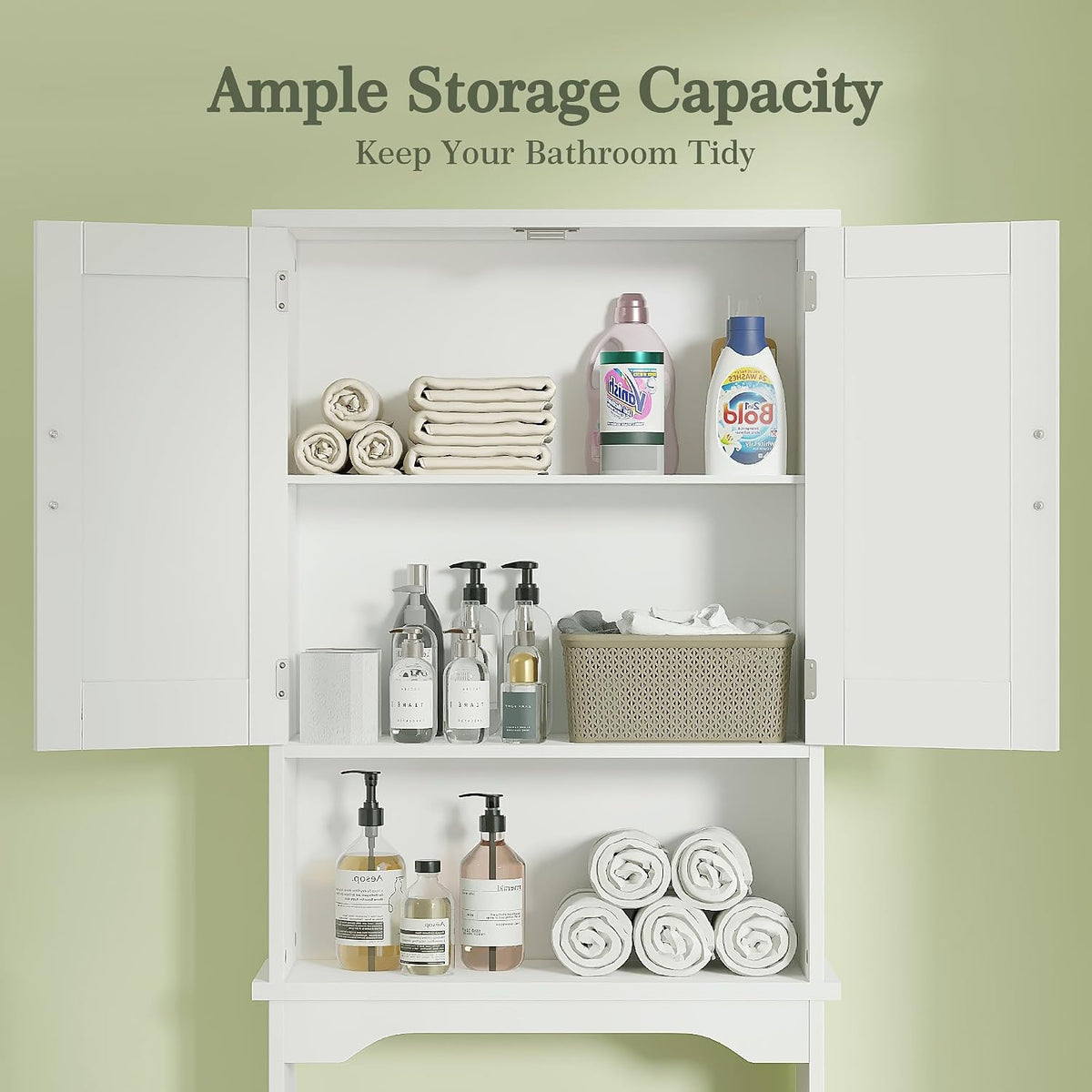 VECELO Over The Toilet Storage Cabinet