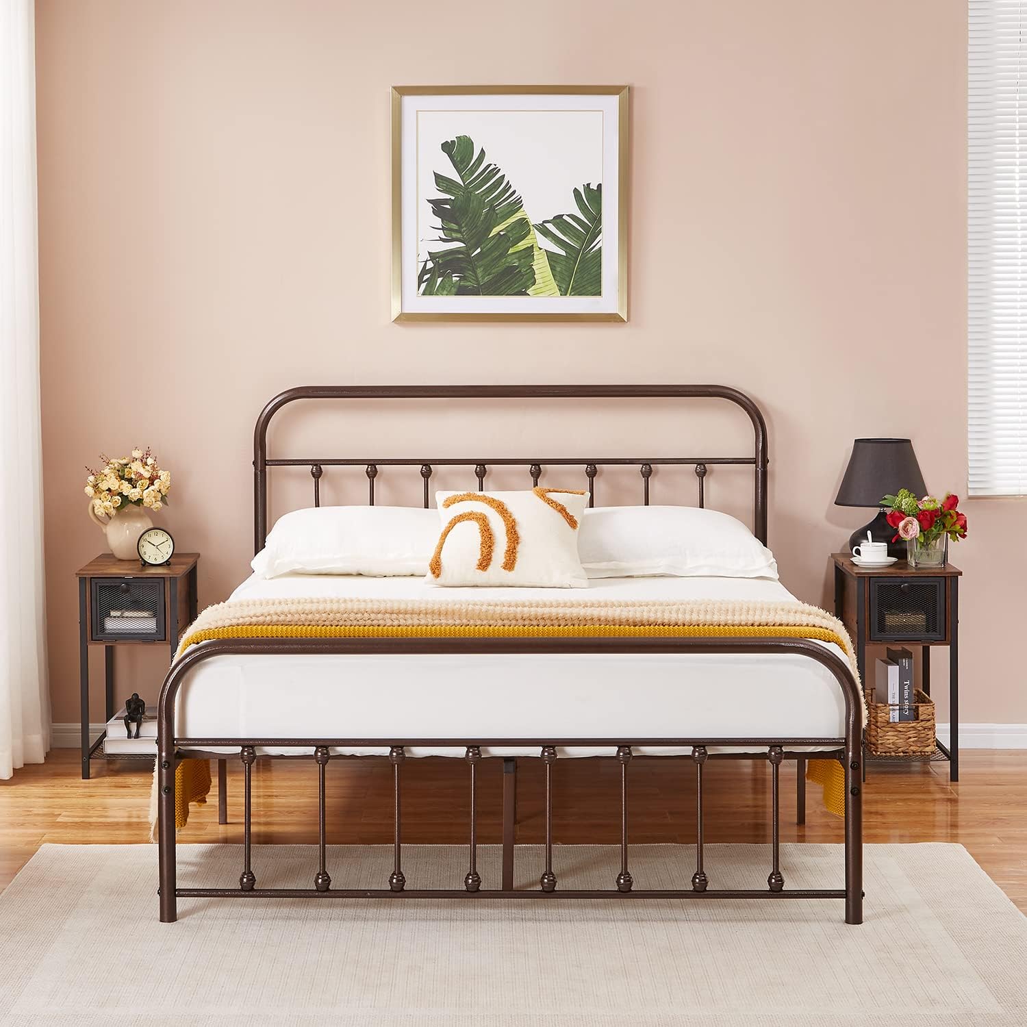 VECELO Metal Platform Bed Frame Mattress Foundation Modern&Simple Style - VECELO