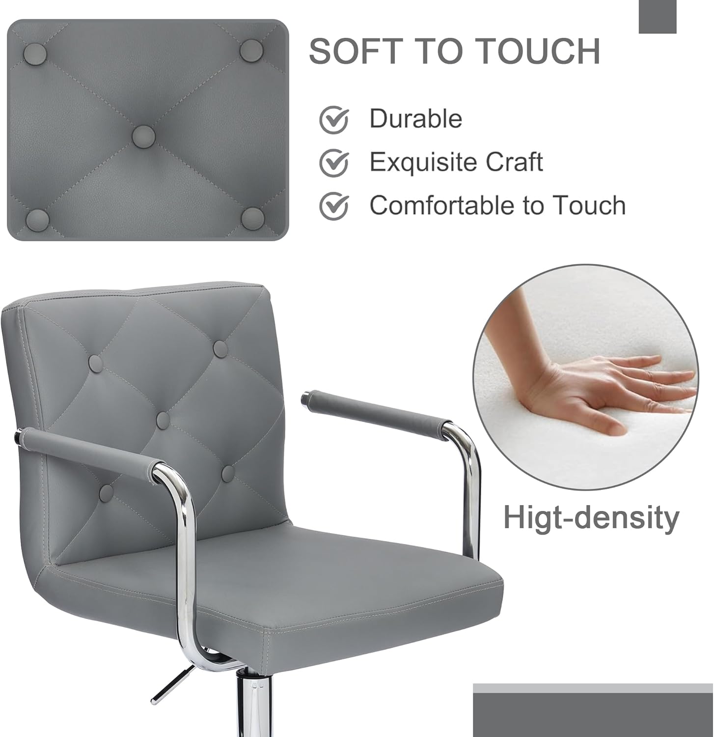 VECELO Mid-Back Home Office Desk Chair - VECELO
