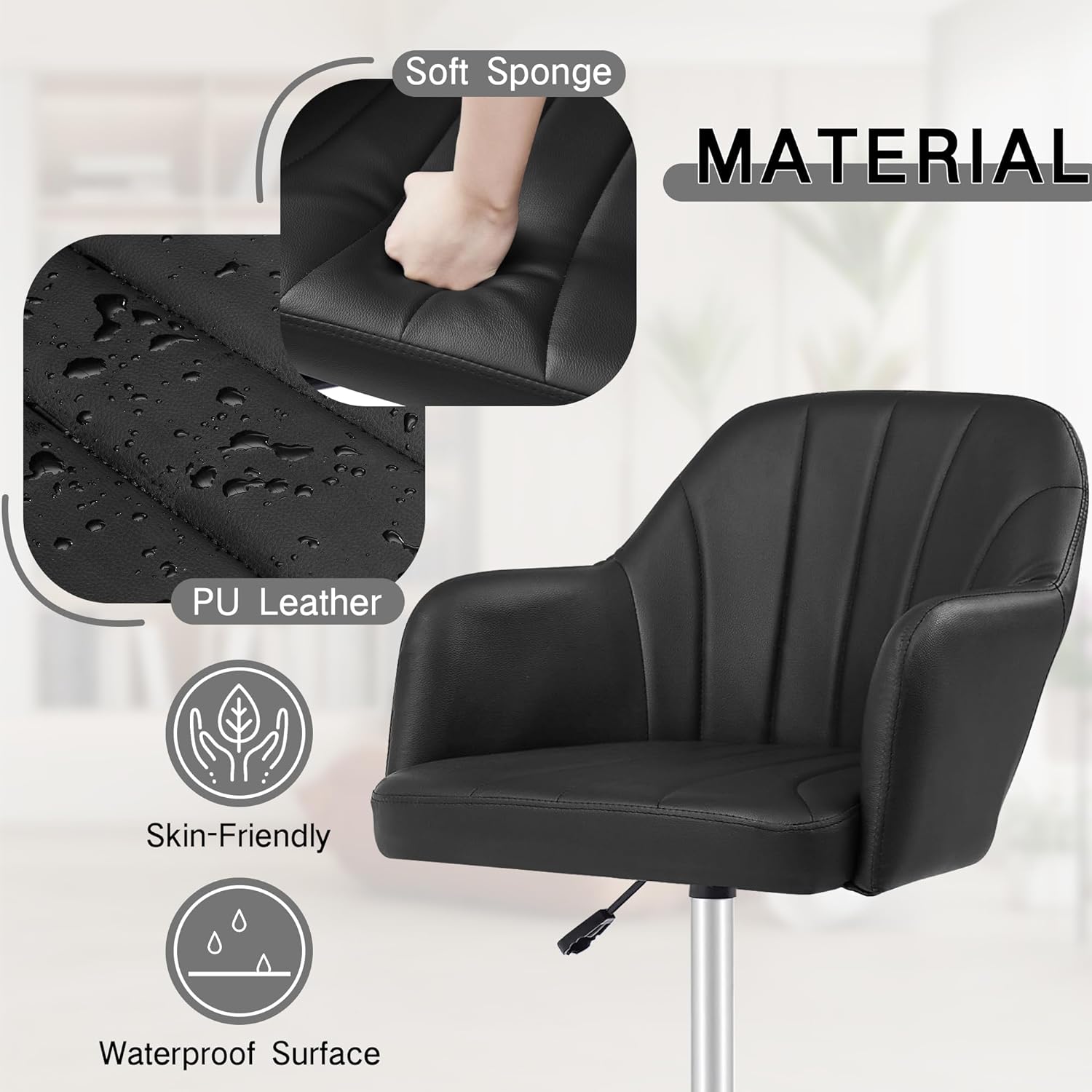 VECELO Home Office Desk Chair - VECELO