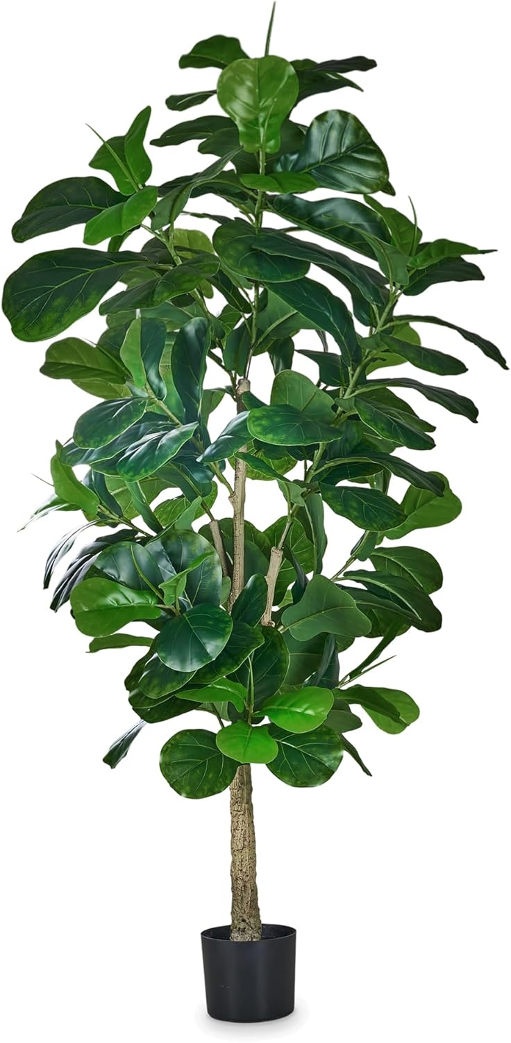VECELO 6ft Artificial Fiddle Leaf Fig Tree