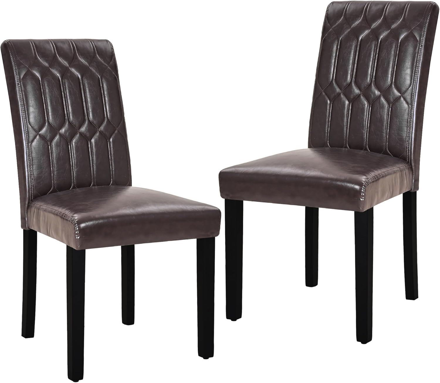 VECELO Upholstered Dining Chairs Set of 2 - VECELO