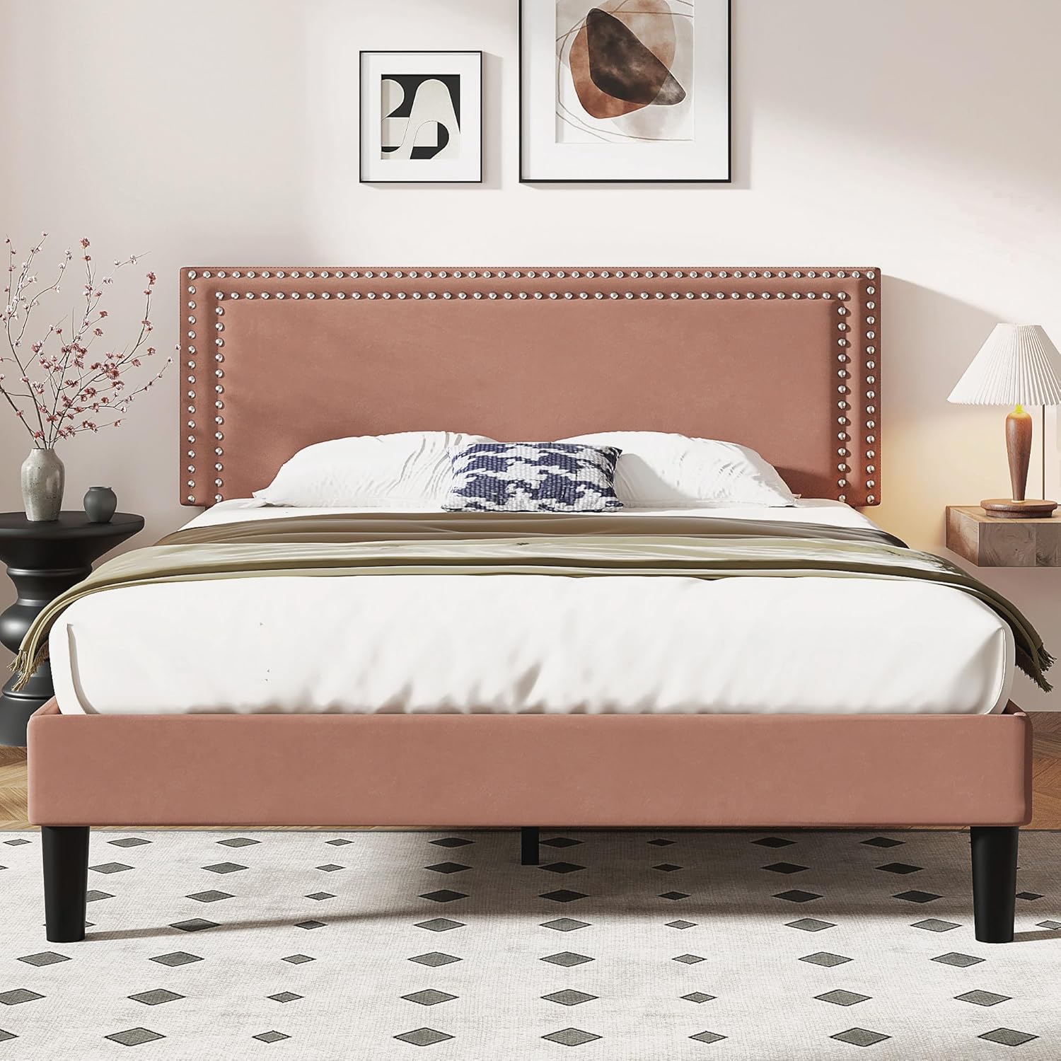 VECELO Modern Platform Bed Frame/Mattress Foundation - VECELO