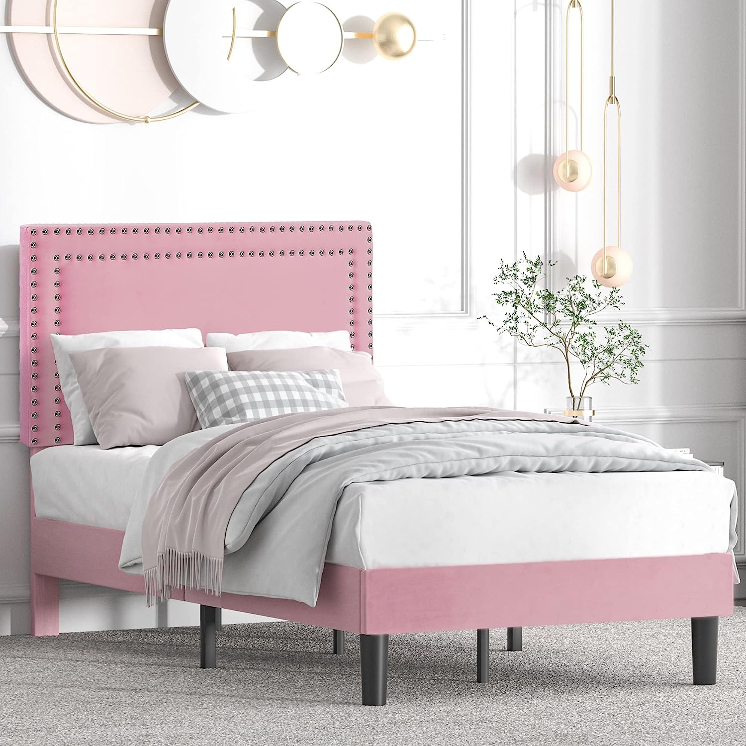 VECELO Modern Platform Bed Frame/Mattress Foundation - VECELO