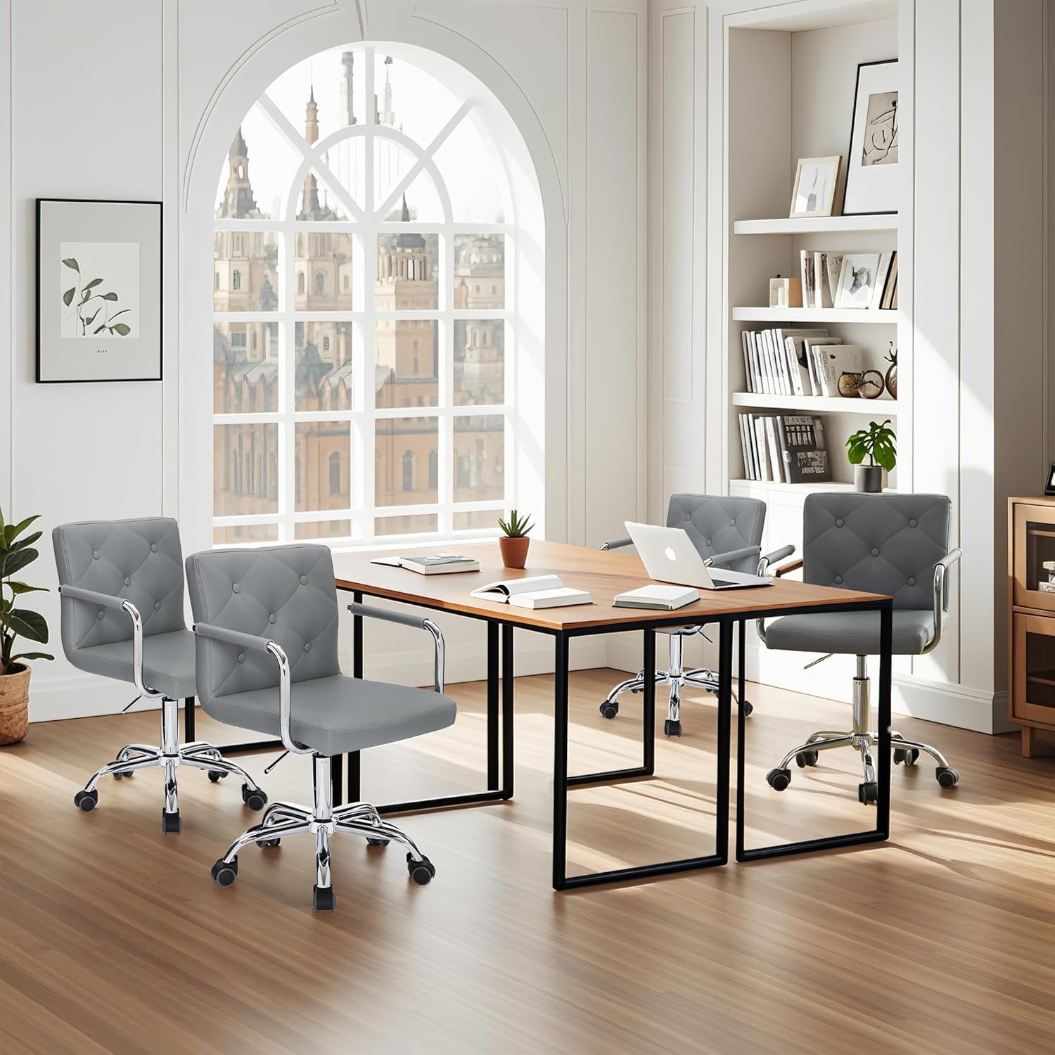 VECELO Mid-Back Home Office Desk Chair - VECELO