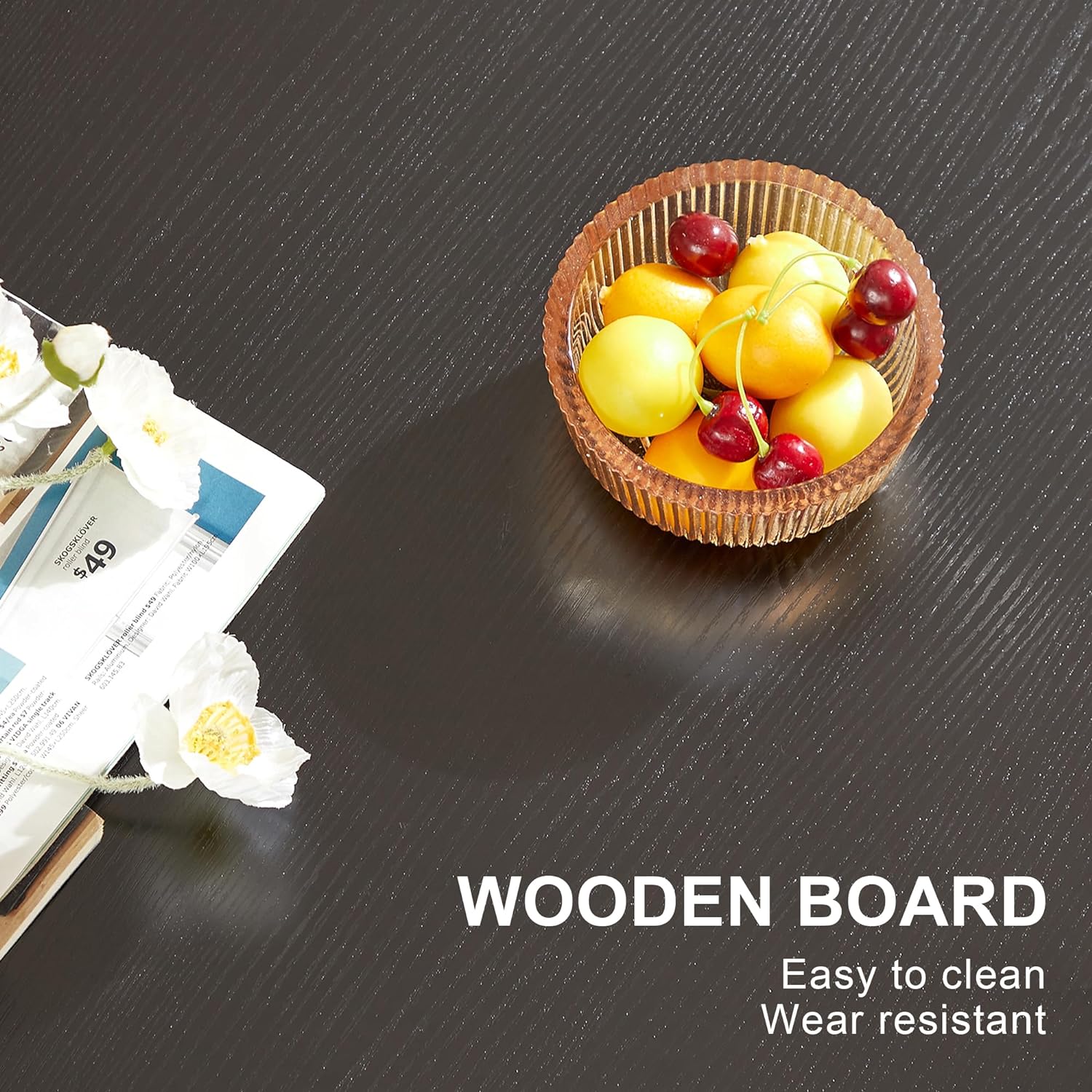 VECELO Wood Lift Top Coffee Table with Hidden Compartment and Storage Shelf - VECELO