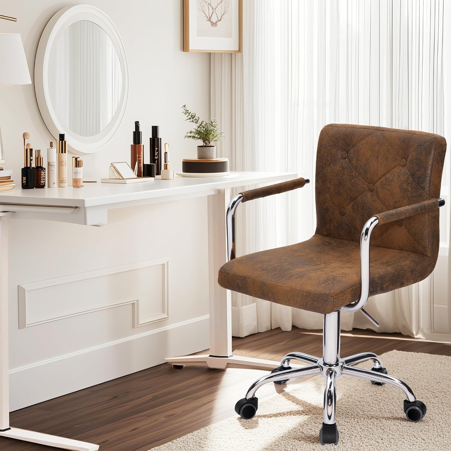 VECELO Mid-Back Home Office Desk Chair - VECELO