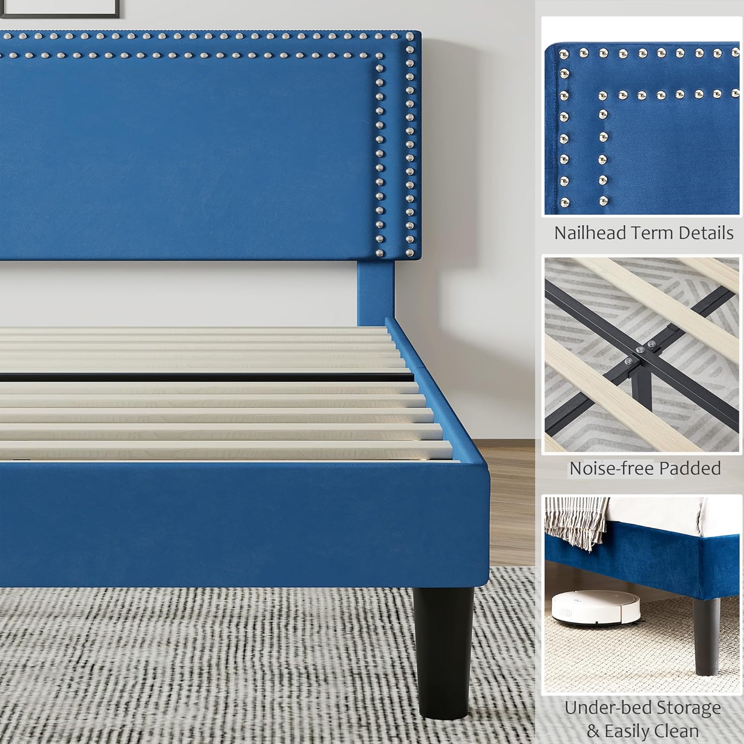 VECELO Modern Platform Bed Frame/Mattress Foundation - VECELO