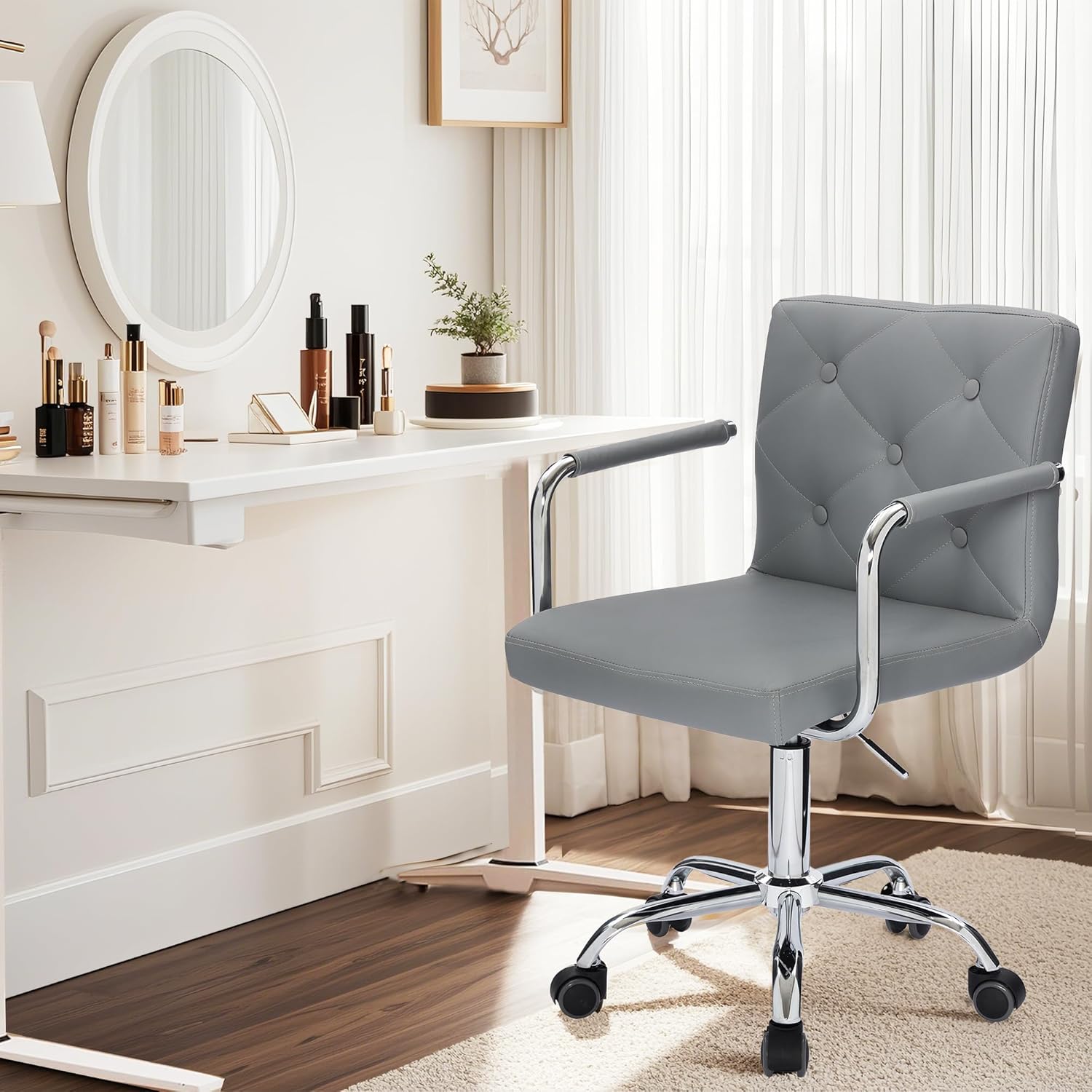 VECELO Mid-Back Home Office Desk Chair - VECELO