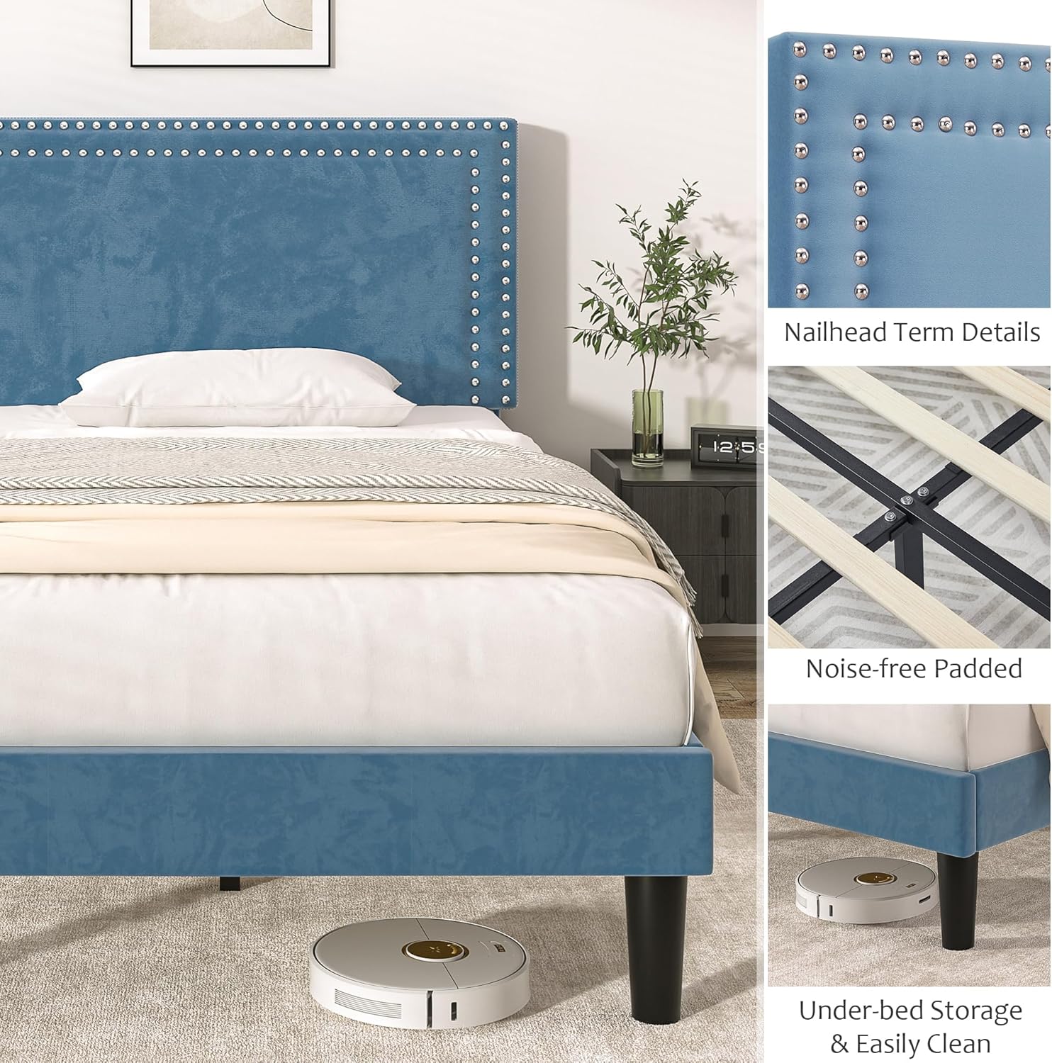VECELO Modern Platform Bed Frame/Mattress Foundation - VECELO