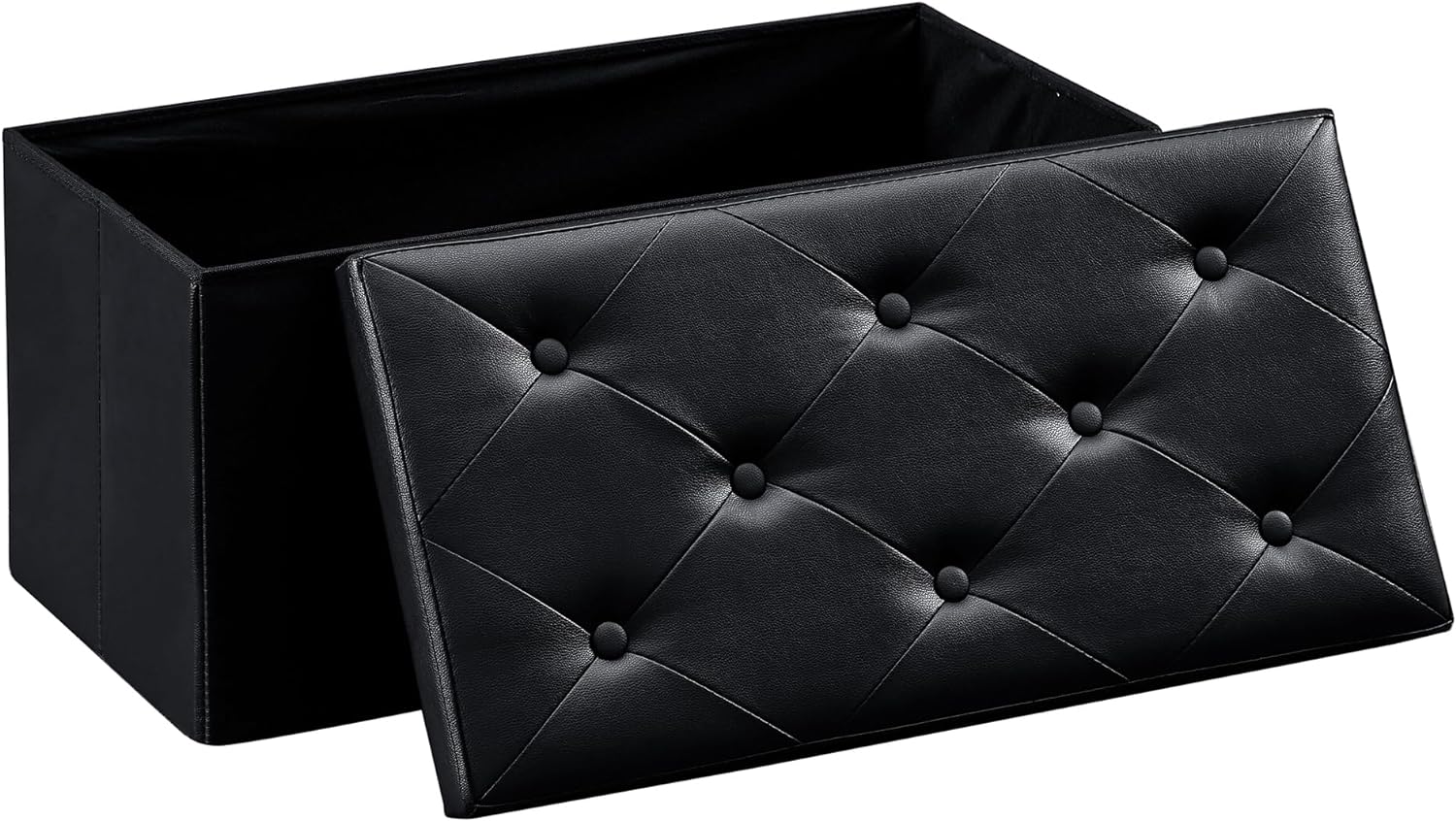 VECELO Storage Ottoman Bench End of Bed 43'' Footstool Footrest Stool Shoestool - VECELO