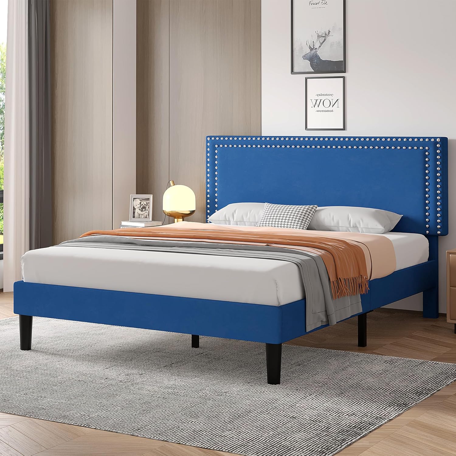 VECELO Modern Platform Bed Frame/Mattress Foundation - VECELO