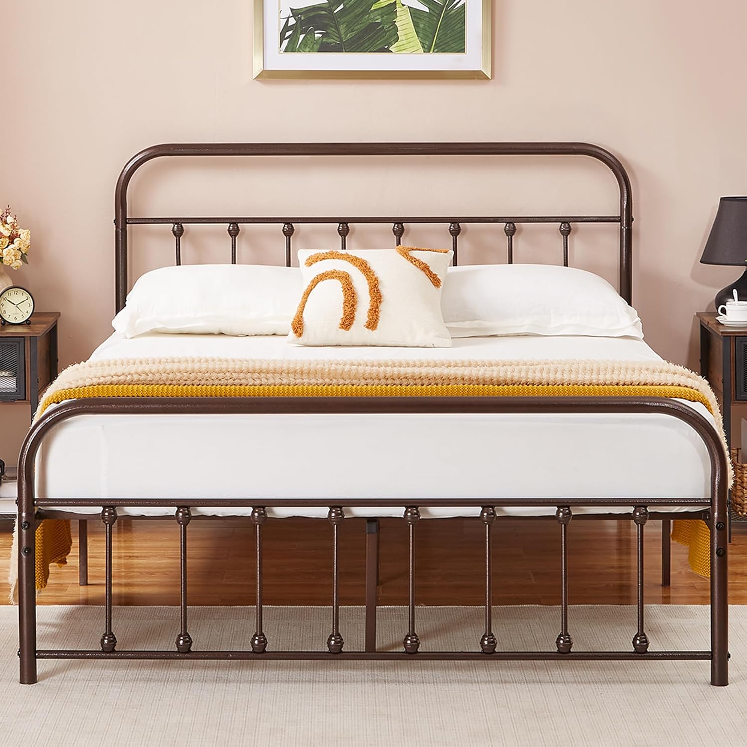 VECELO Metal Platform Bed Frame Mattress Foundation Modern&Simple Style - VECELO