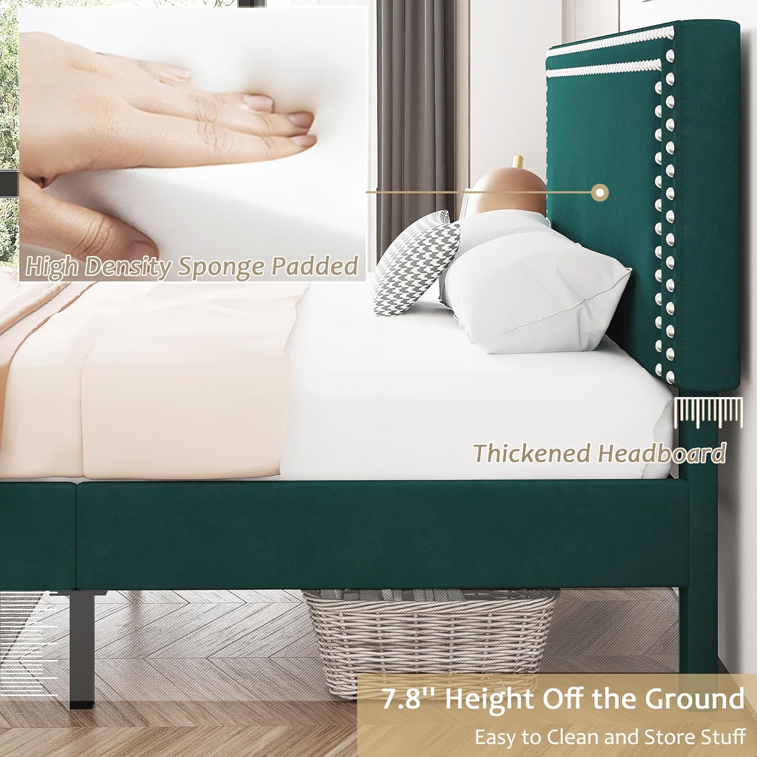 VECELO Modern Platform Bed Frame/Mattress Foundation - VECELO