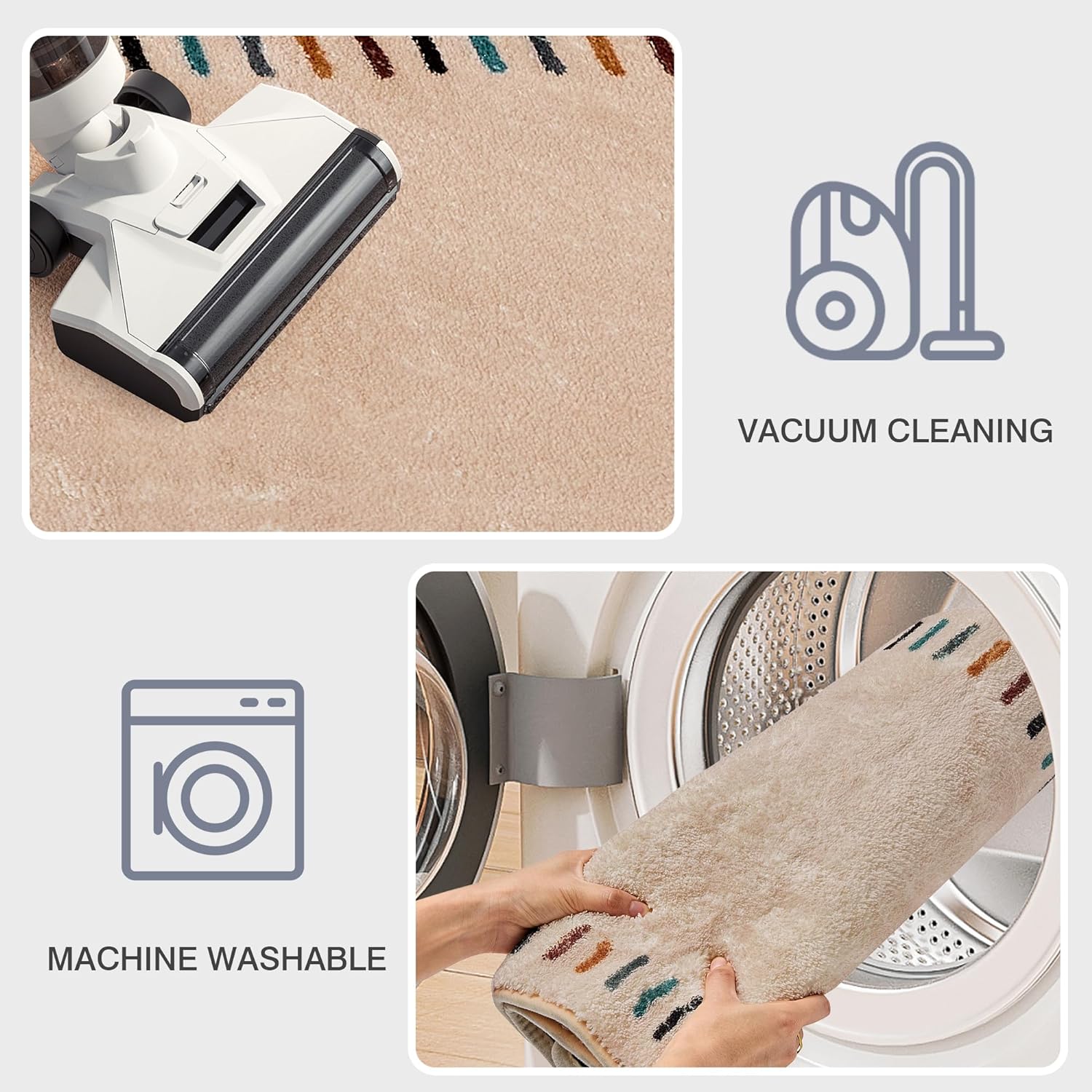 VECELO Outdoor Front Door Mat Outside Entrance, Low-Profile Welcome Mat - VECELO