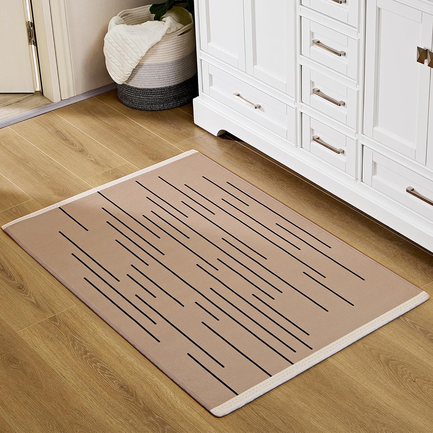 VECELO Front Door Mat Indoor Welcome Mat Outdoor, Absorbent Muddy Kitchen Rugs - VECELO