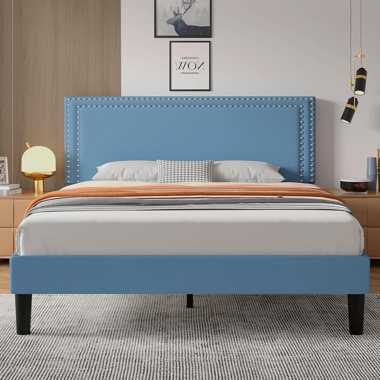VECELO Modern Platform Bed Frame/Mattress Foundation - VECELO