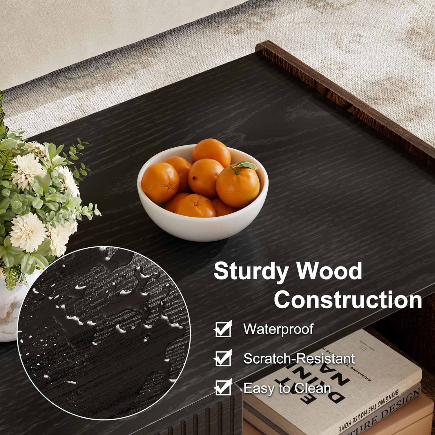 VECELO Coffee Table