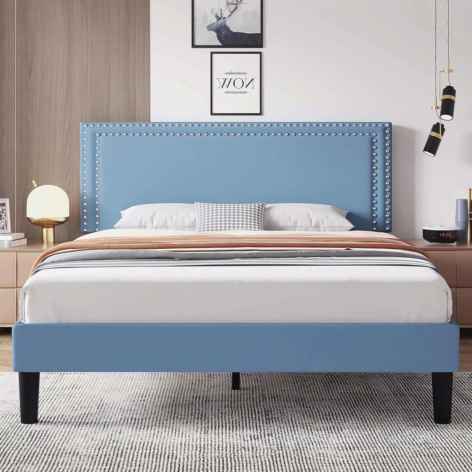 VECELO Modern Platform Bed Frame/Mattress Foundation - VECELO