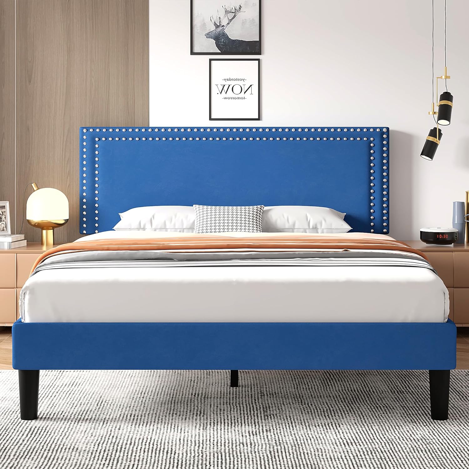 VECELO Modern Platform Bed Frame/Mattress Foundation - VECELO