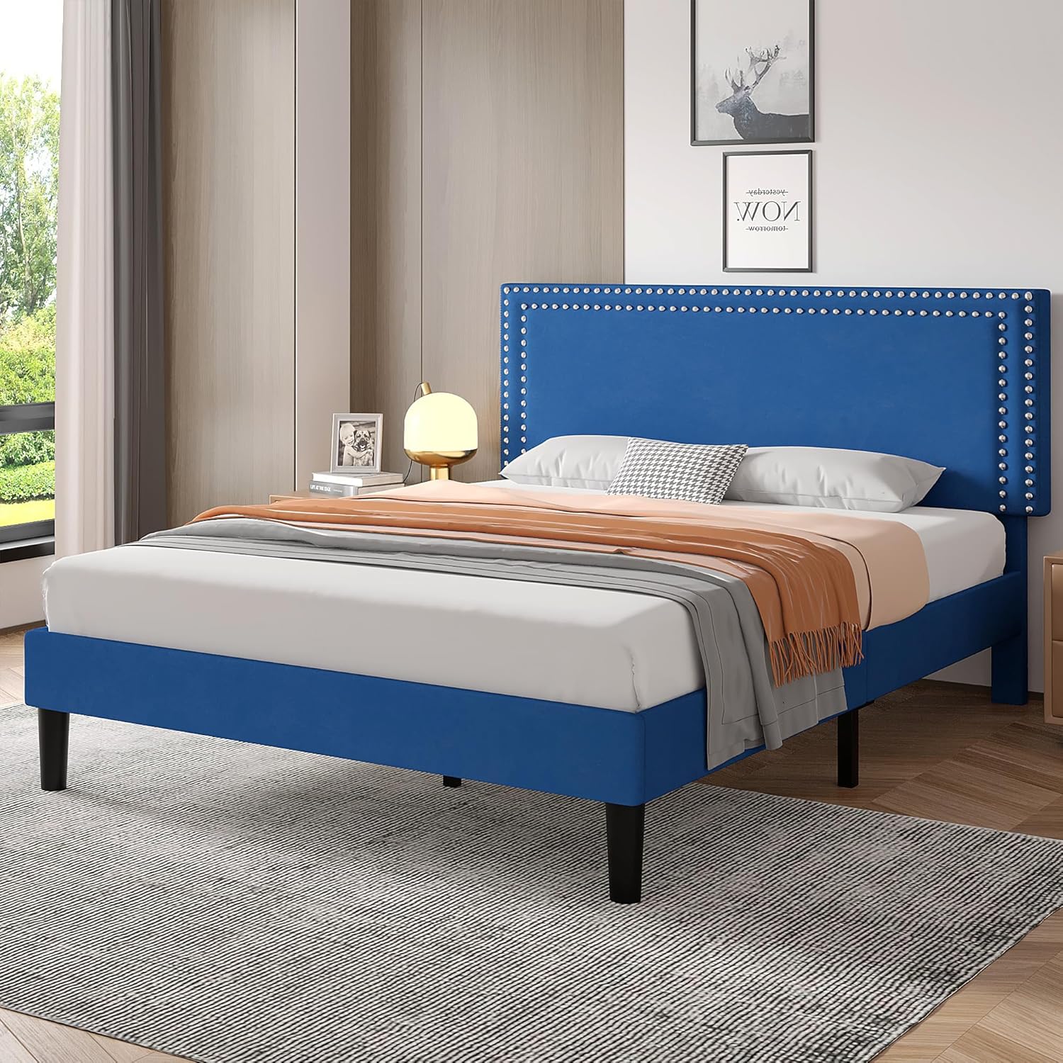 VECELO Modern Platform Bed Frame/Mattress Foundation - VECELO