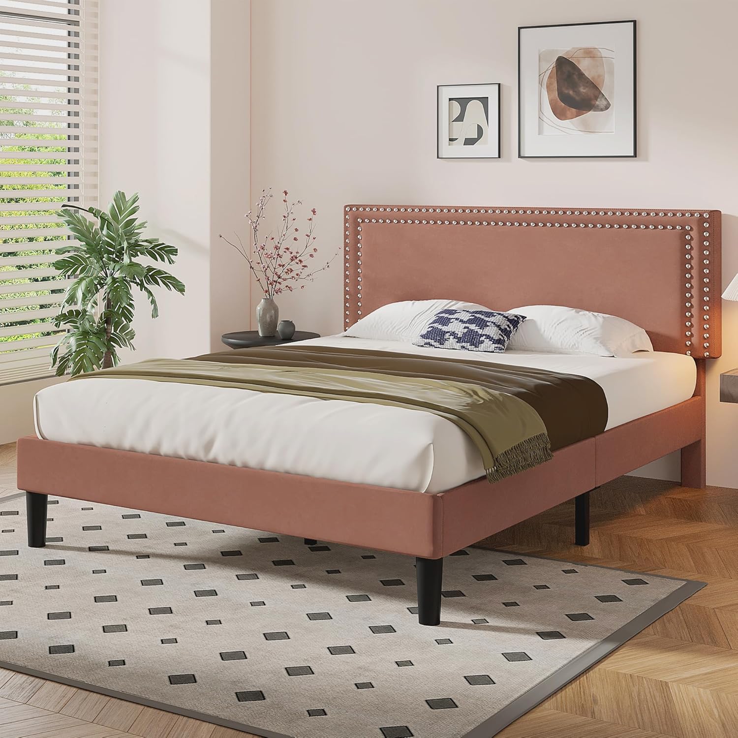 VECELO Modern Platform Bed Frame/Mattress Foundation - VECELO