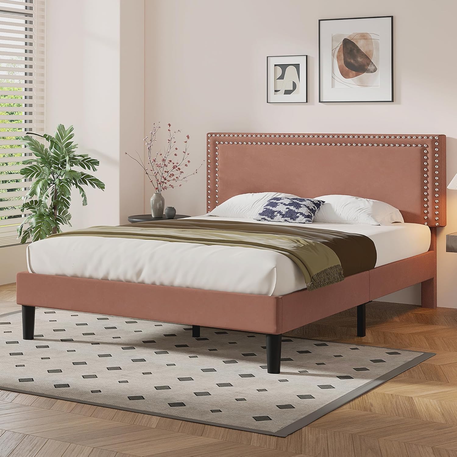VECELO Modern Platform Bed Frame/Mattress Foundation - VECELO