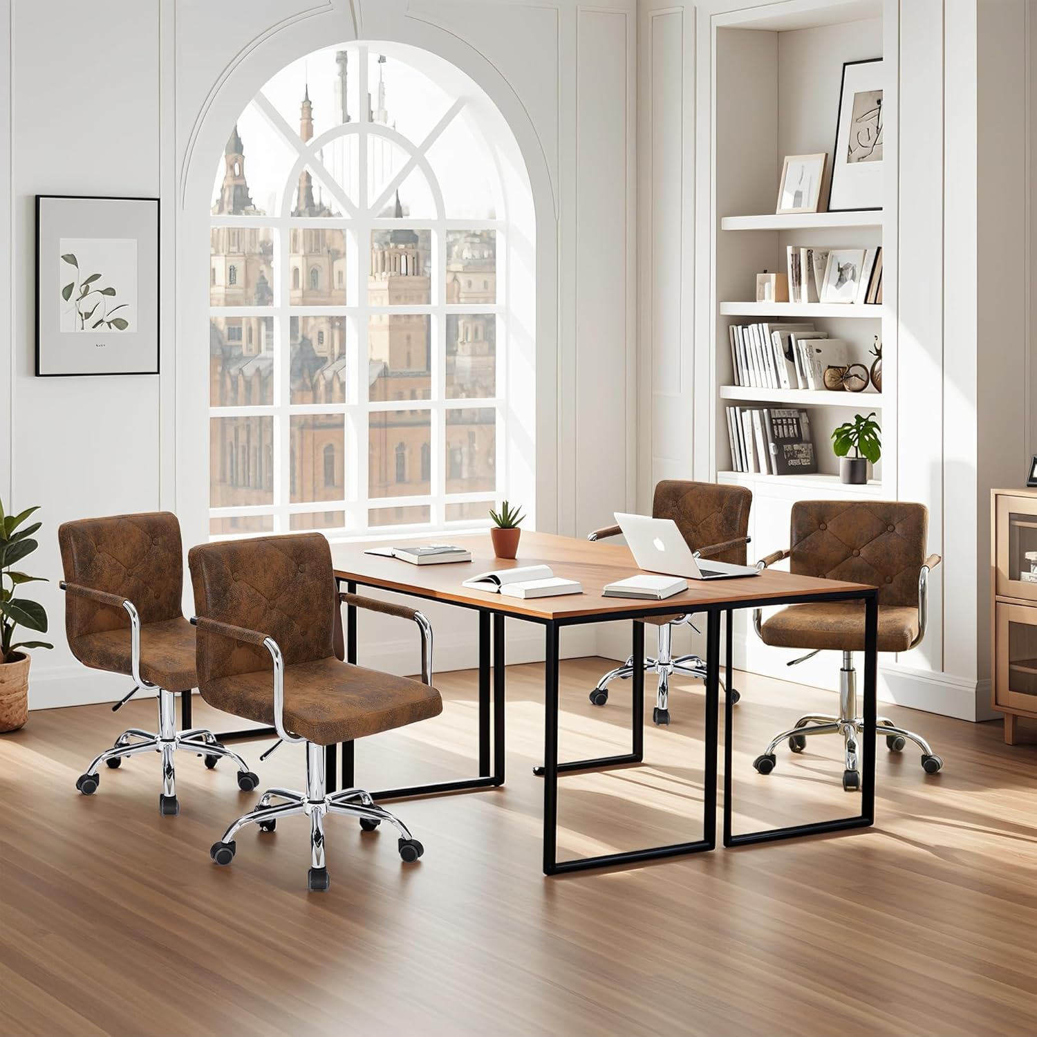 VECELO Mid-Back Home Office Desk Chair - VECELO