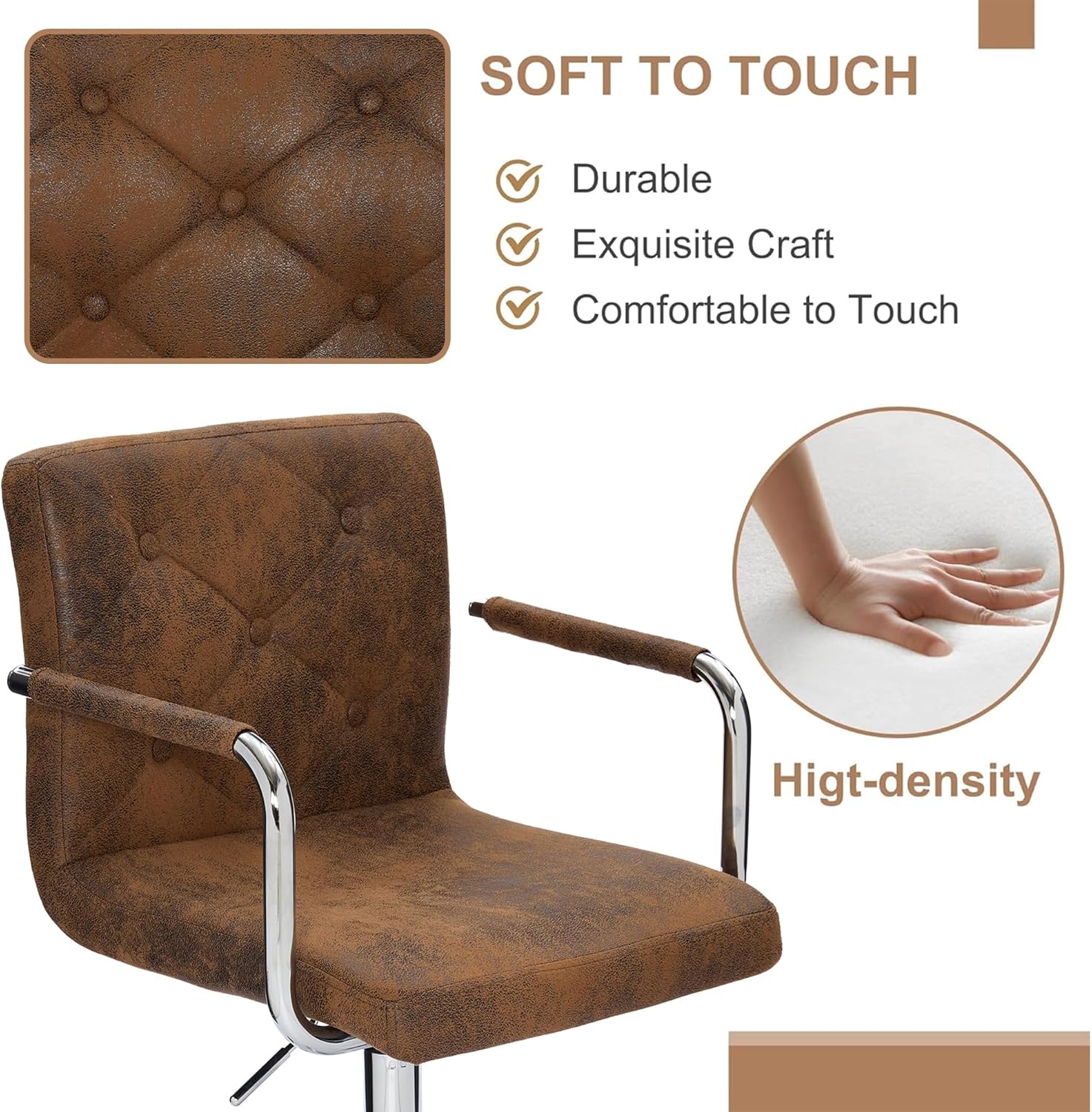 VECELO Mid-Back Home Office Desk Chair - VECELO