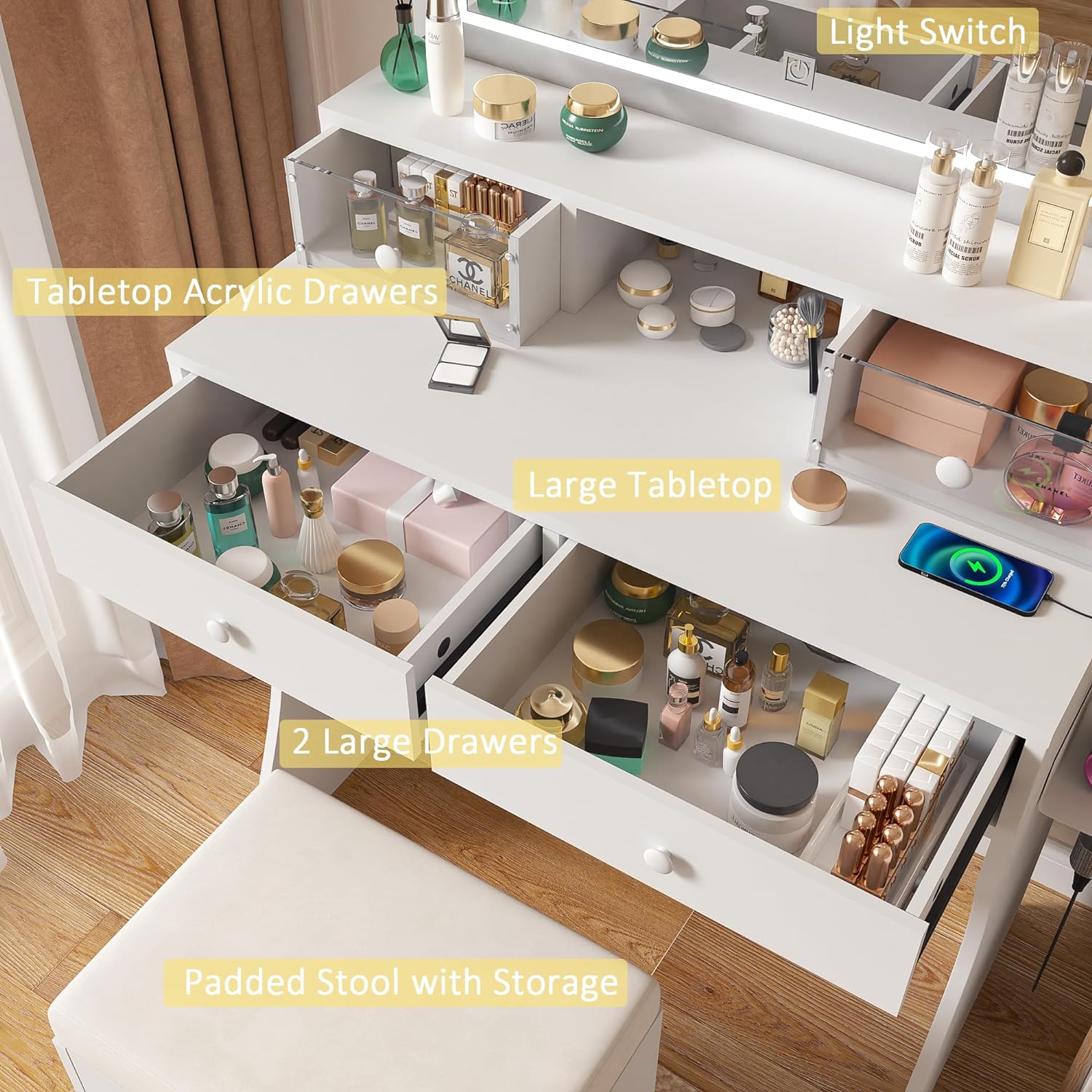 Vanity Desk Set