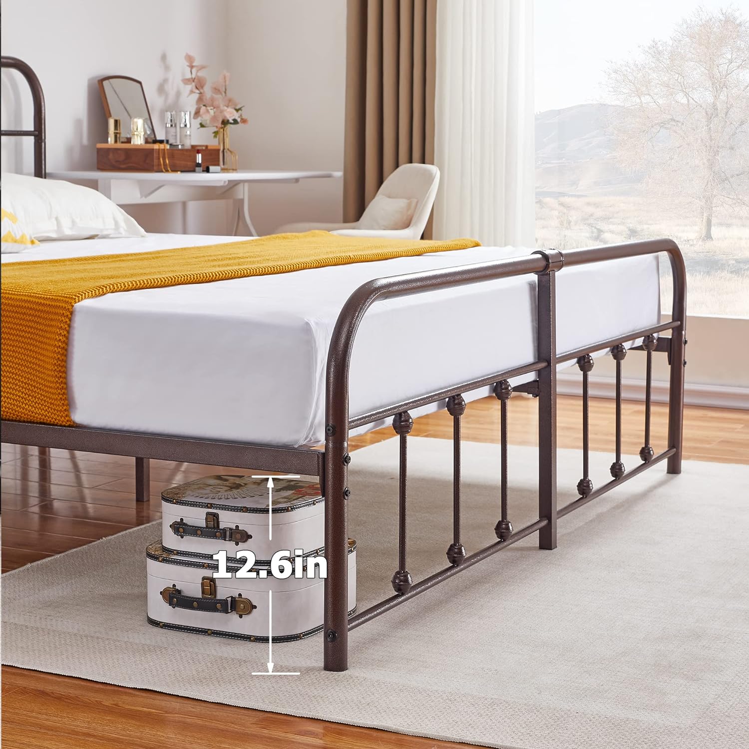 VECELO Metal Platform Bed Frame Mattress Foundation Modern&Simple Style - VECELO